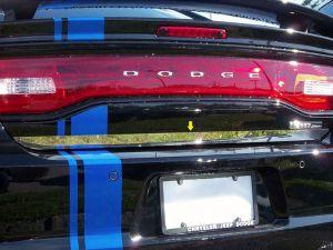 Молдинг на низ крышки багажника хромированный для Dodge Charger 2011-2019